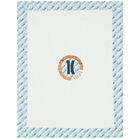 Baby Boys Ivory & Blue Logo Blanket, 1, hi-res