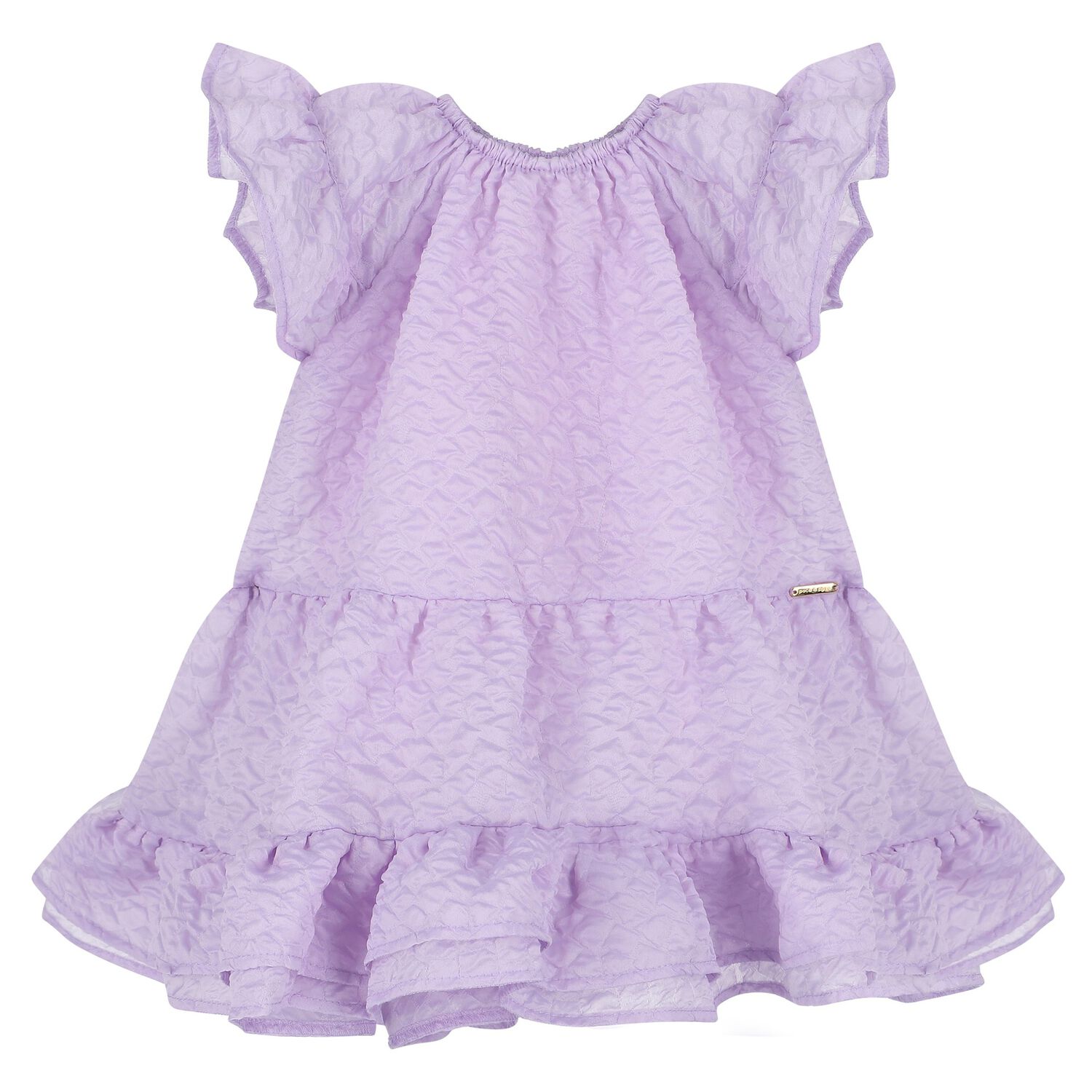 Girls Lilac Tiered Dress, 1, hi-res image number null