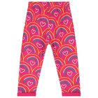 Younger Girls Pink Rainbow Tracksuit, 1, hi-res