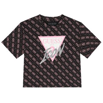 Girls Black Logo T-Shirt