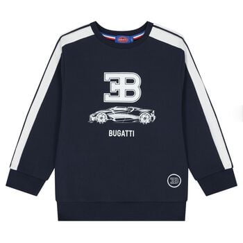 Boys Navy Blue Logo Sweatshirt