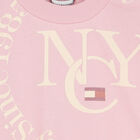 Girls Pink Logo Cropped Sweatshirt, 1, hi-res