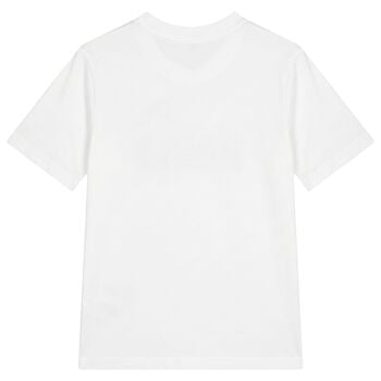 Boys White Logo T-Shirt