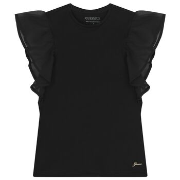 Girls Black Logo T-Shirt