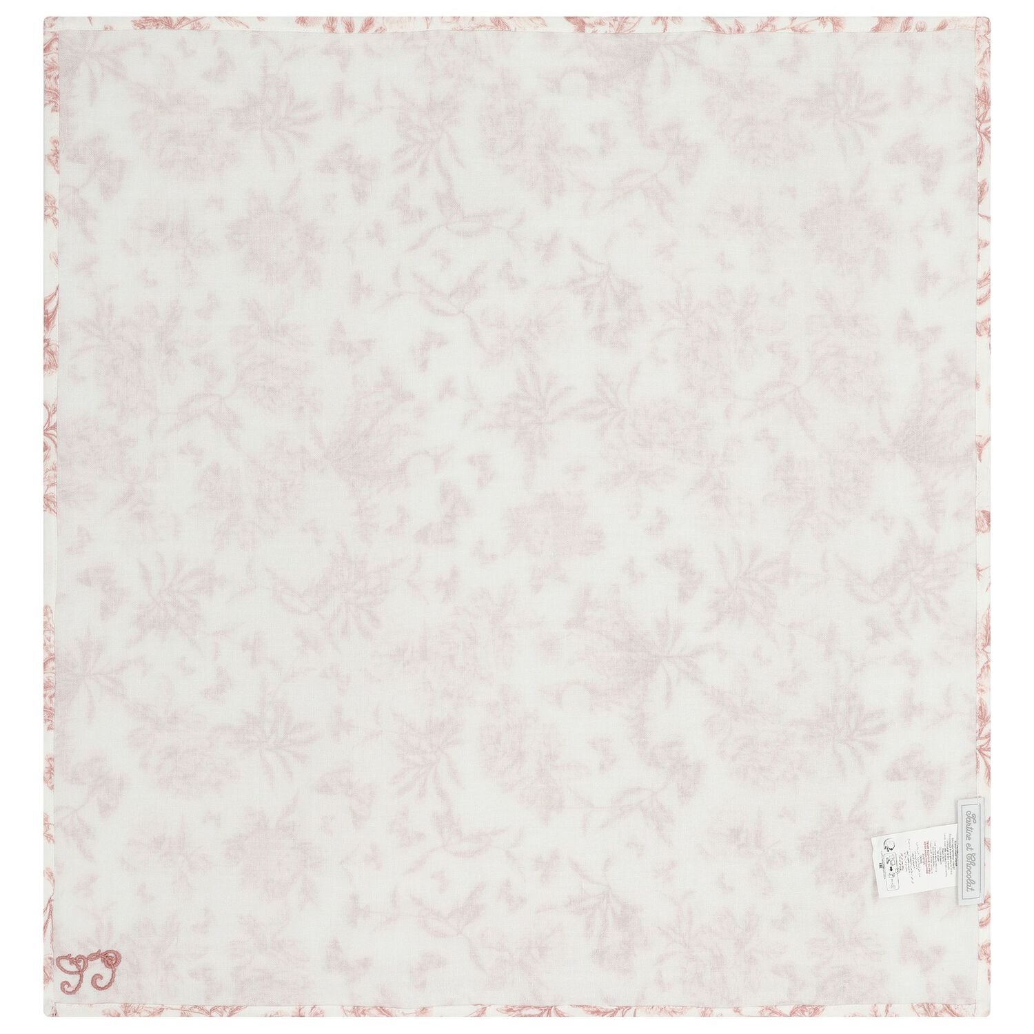  Baby Girls Pink & White Toile De Jouy Muslin Swaddles ( 2-Pack ), 3, hi-res
