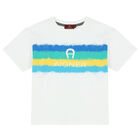 Boys White Logo T-Shirt, 2, hi-res