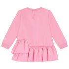 Younger Girls Pink Logo Dress, 1, hi-res