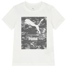 Boys White & Grey Logo T-Shirt, 2, hi-res