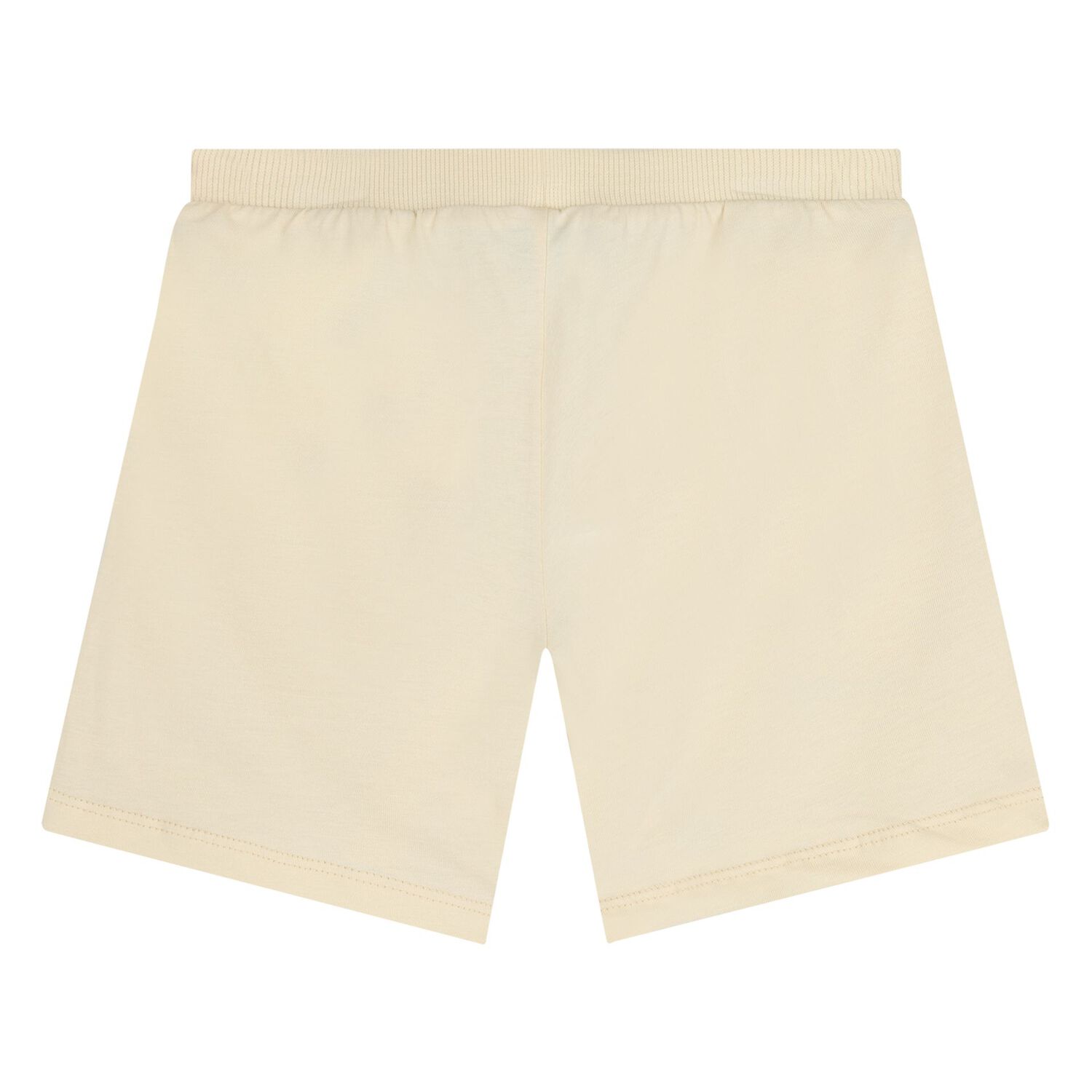 Younger White & Beige Teddy Bear Shorts Set, 2, hi-res
