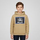 Boys Beige Hooded Top, 1, hi-res