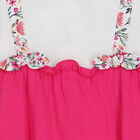 Baby Girls White & Pink Romper, 1, hi-res