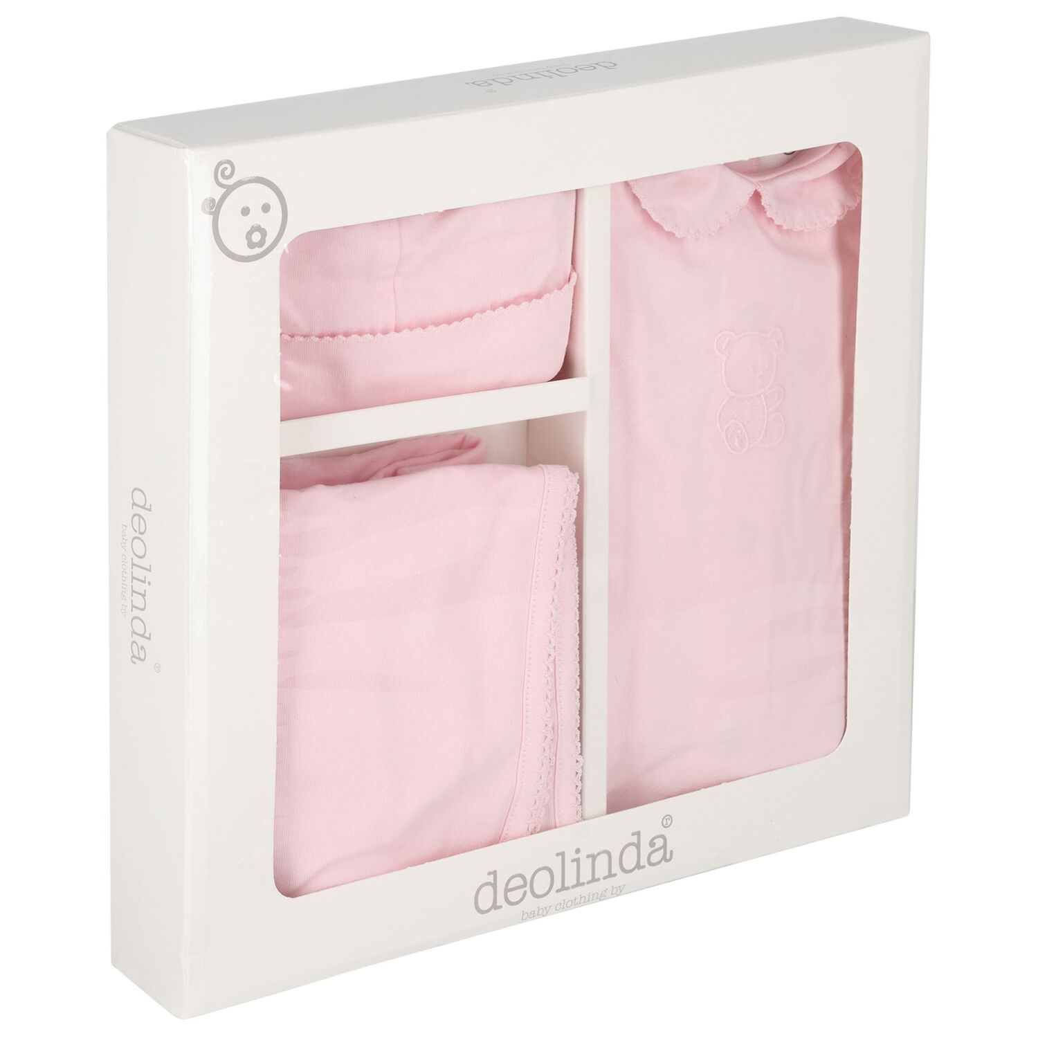 Baby Girls Pink Teddy Bear Babygrow Gift Set, 1, hi-res