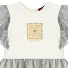 Younger Girls Ivory Logo Dress, 1, hi-res