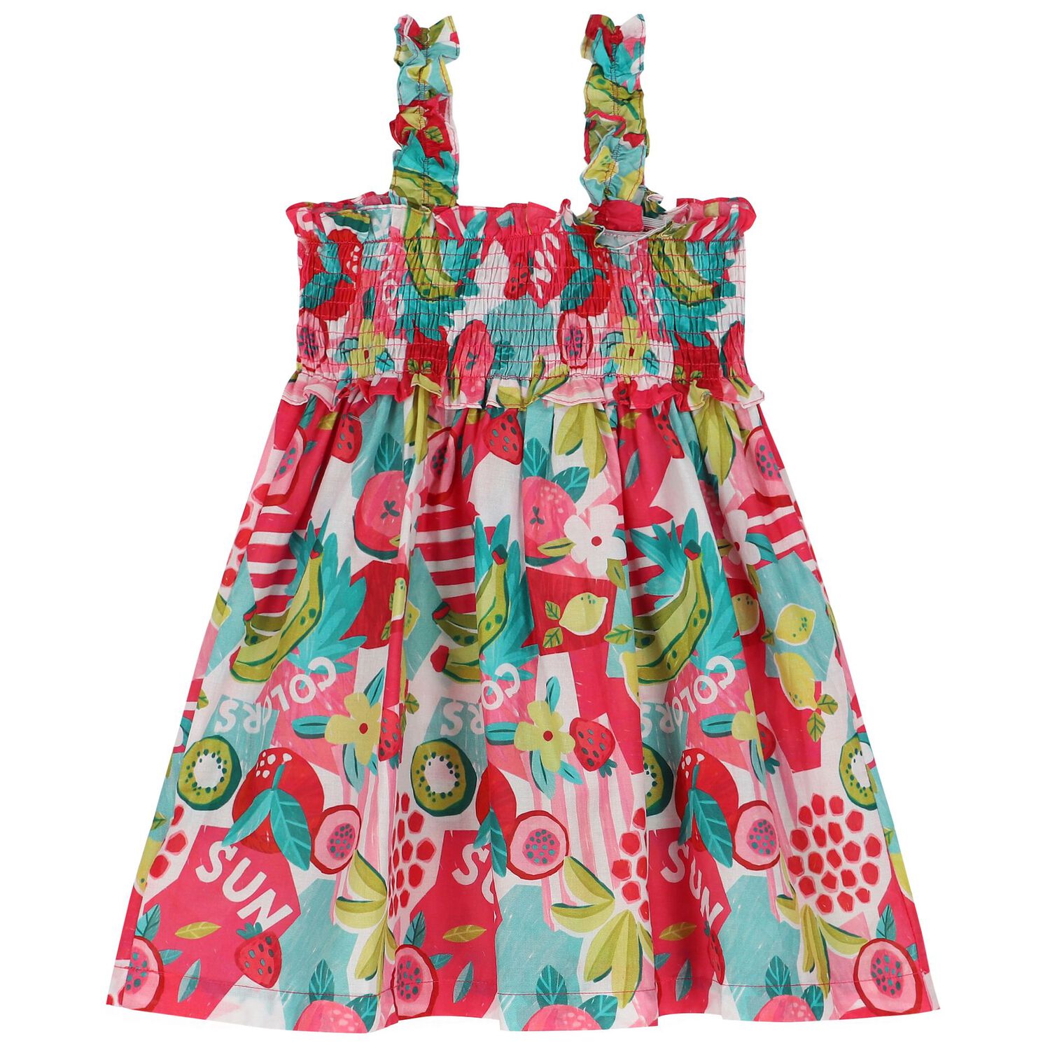 Girls Pink & Aqua Dress Set, 1, hi-res image number null