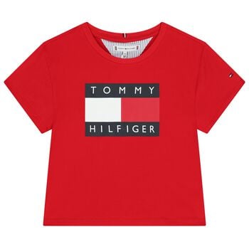 Girls Red Logo T-Shirt