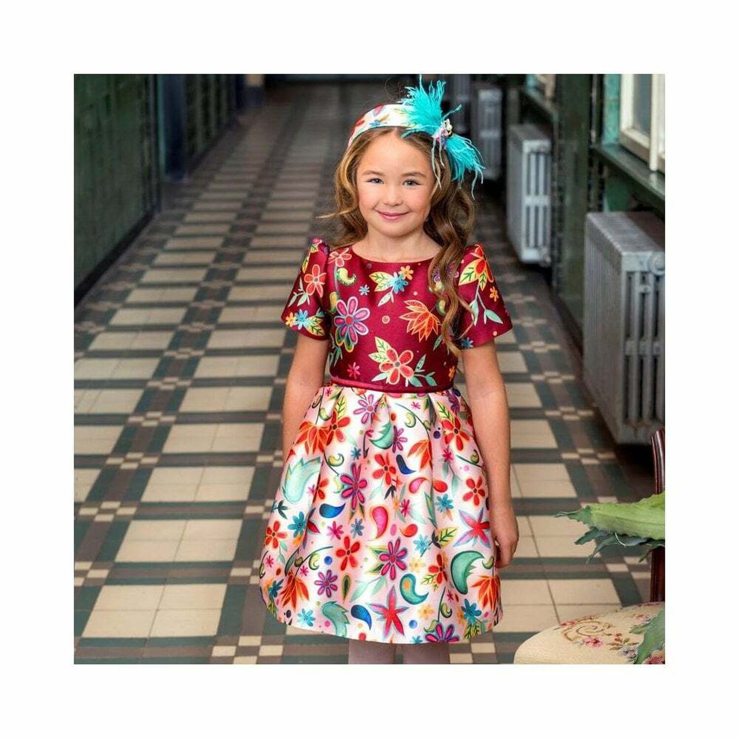 Girls Satin special Occasion Dress, 1, hi-res image number null