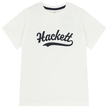 Boys White Logo T-Shirt
