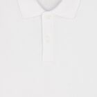 Boys White Logo Polo Shirt, 4, hi-res