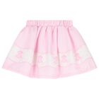 Girls Ivory & Pink Fairy Tale Castle Skirt Set , 1, hi-res