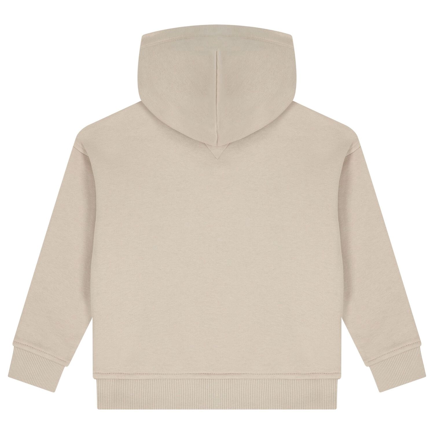 Boys Beige Logo Hooded Top, 1, hi-res