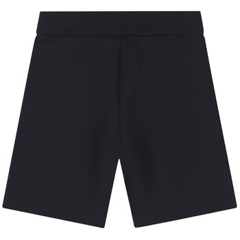 Boys Navy Blue Logo Shorts