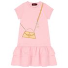 Girls Pink & Orange Bag Dress, 2, hi-res