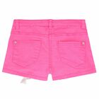 Girls Pink Denim Shorts, 1, hi-res
