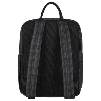 Girls Black Logo Backpack