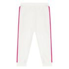 Baby Girls Ivory & Pink Logo Tracksuit, 1, hi-res