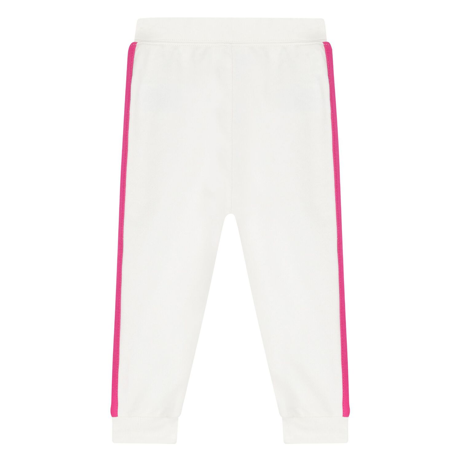 Baby Girls Ivory & Pink Logo Tracksuit, 1, hi-res