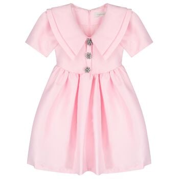 Girls Pink Crystal Dress