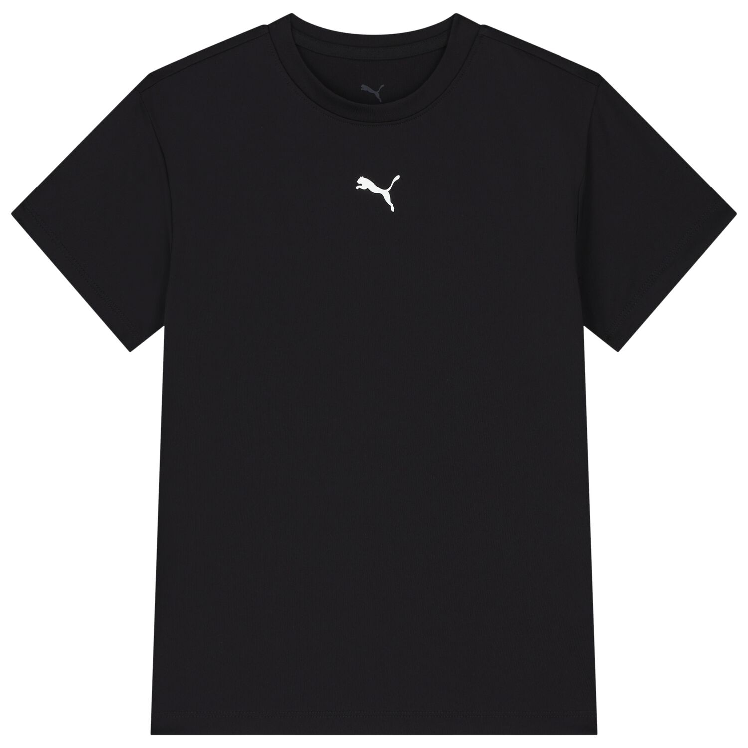 Girls Black Logo T-Shirt, 1, hi-res