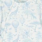 Baby Boys White & Blue Africa Babygrow Gift Set, 1, hi-res