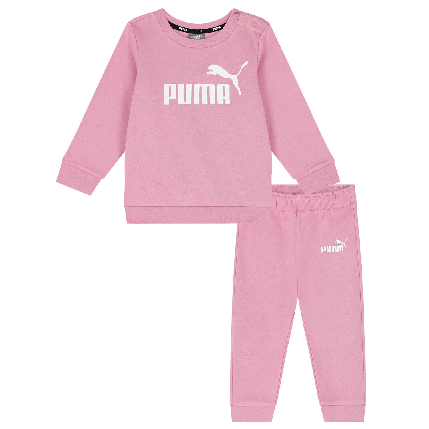Younger Girls Pink Logo Tracksuit, 4, hi-res