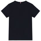 Boys Navy Blue Logo T-Shirt, 2, hi-res