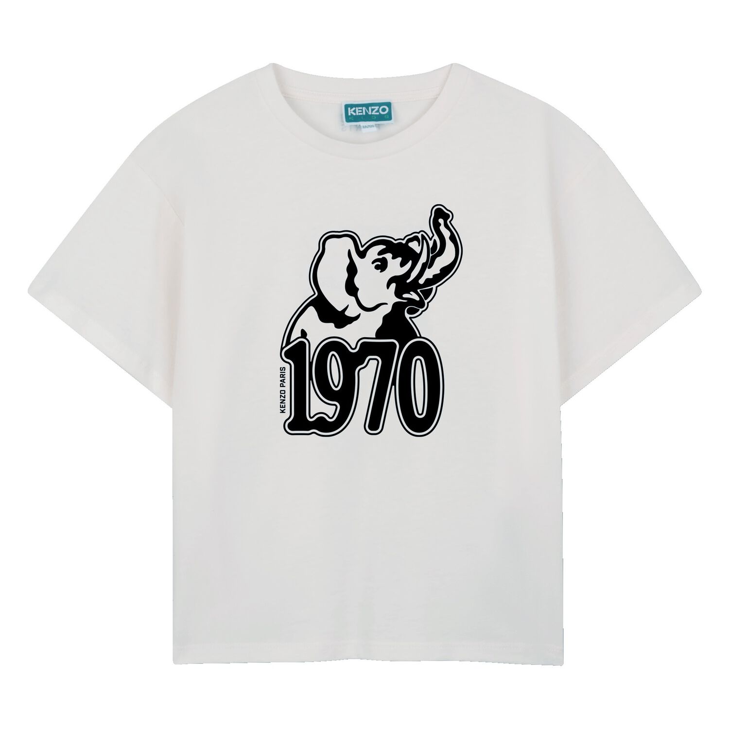 Boys White Elephant Logo T-Shirt, 1, hi-res