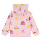 Younger Girls Pink Jelly Hooded Zip Up Top, 1, hi-res