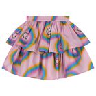 Girls Pink Rainbow Skirts, 1, hi-res