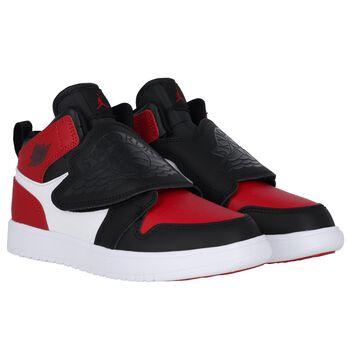 Black, Red & White Sky Jordan 1 Trainers