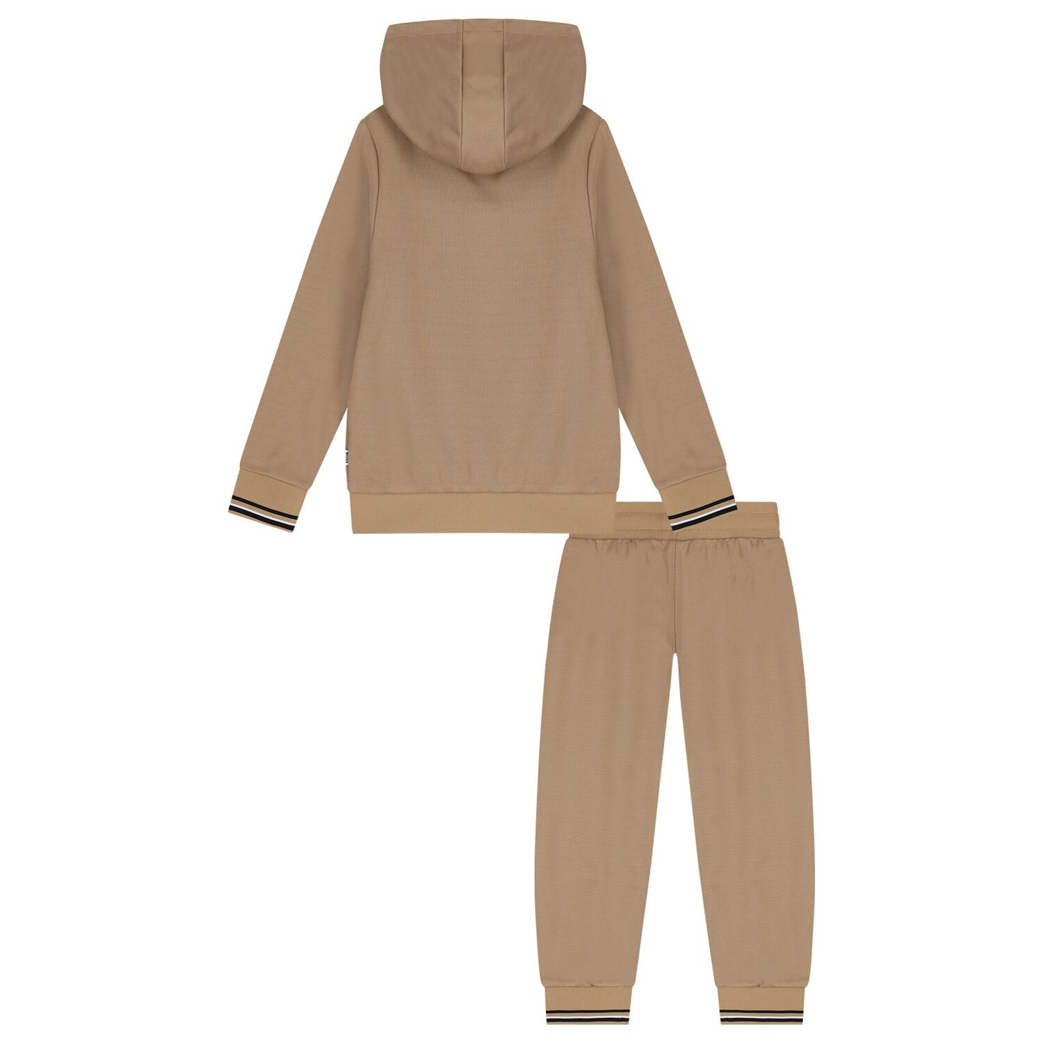 Boys Beige Logo Tracksuit, 2, hi-res image number null