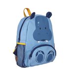 Boys Blue Hippo Backpack, 1, hi-res
