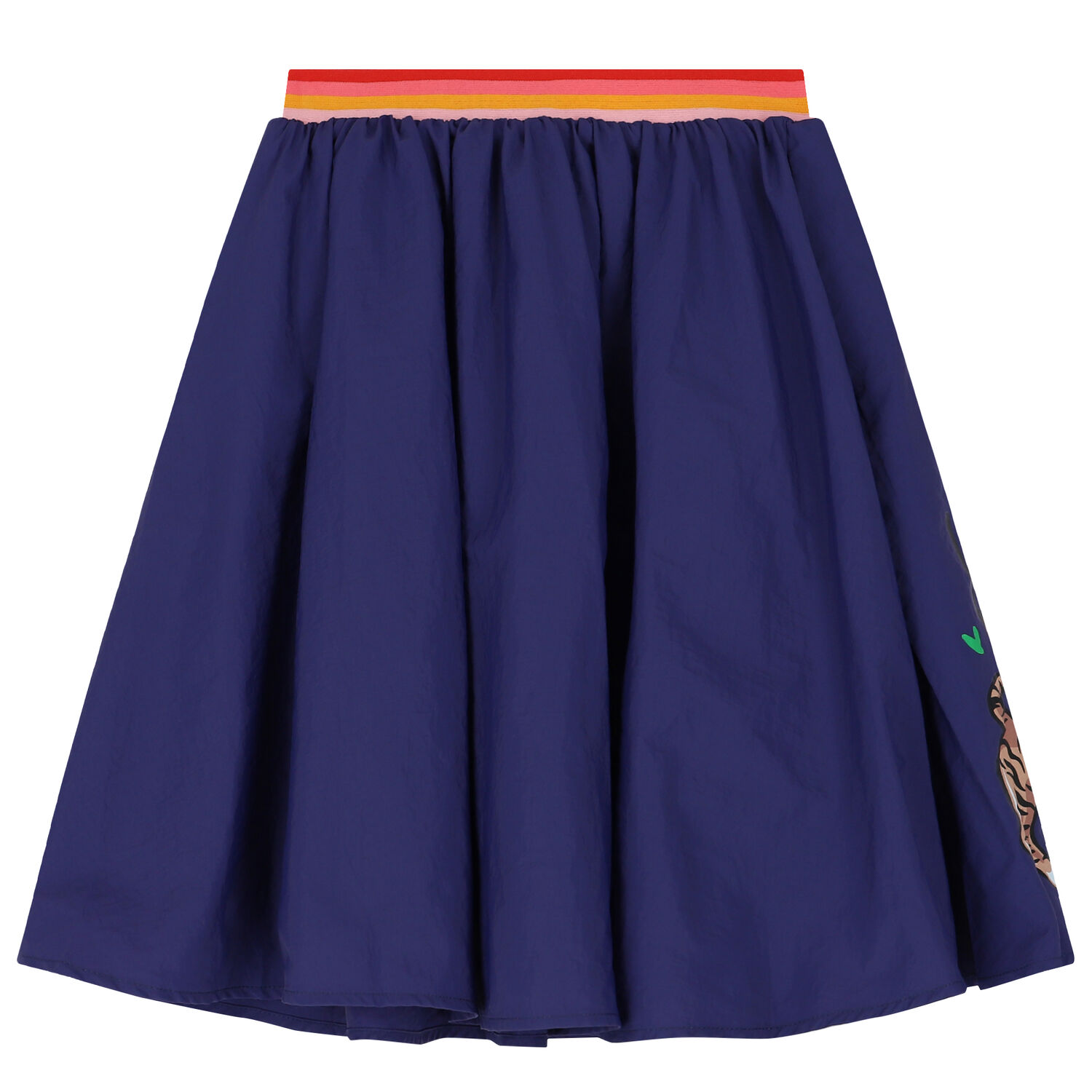 Girls Navy Blue Logo Skirt, 1, hi-res