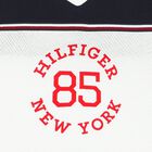 Girls White & Navy Blue Logo T-Shirt, 1, hi-res