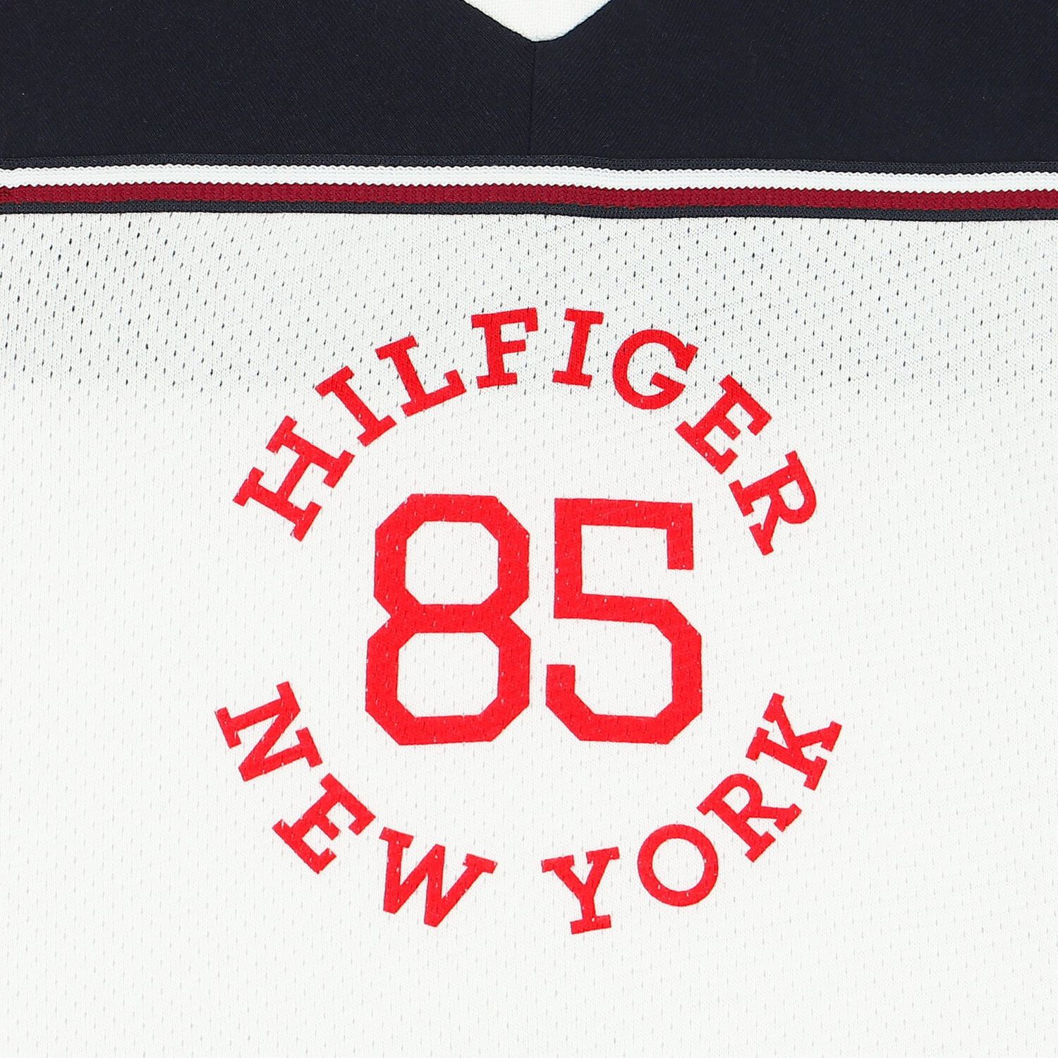 Girls White & Navy Blue Logo T-Shirt, 1, hi-res