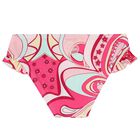 Girls Pink Abstract Print Bikini, 1, hi-res