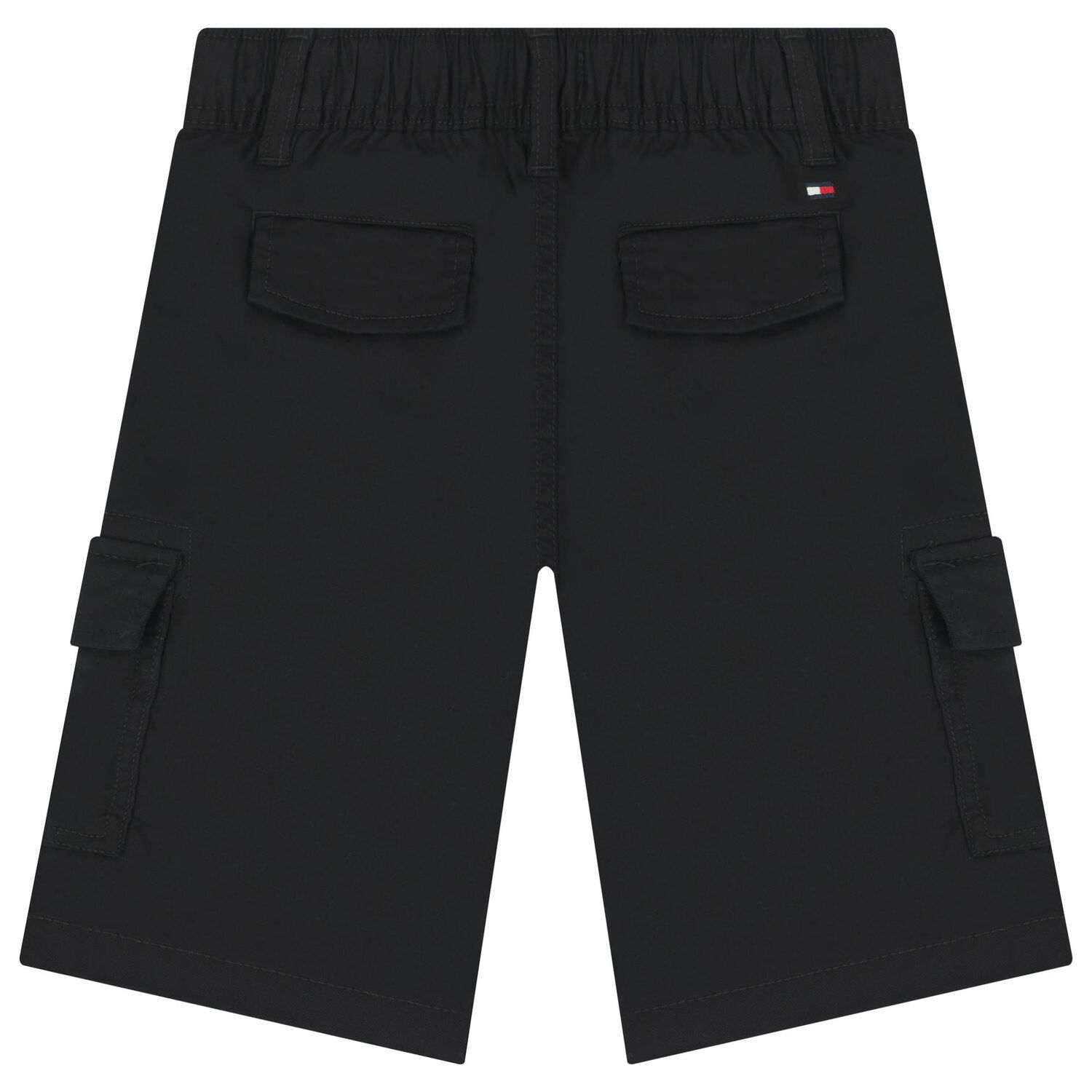 Boys Black Cargo Shorts, 1, hi-res