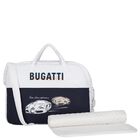 Baby Boys White & Navy Blue Logo Baby Changing Bag, 2, hi-res