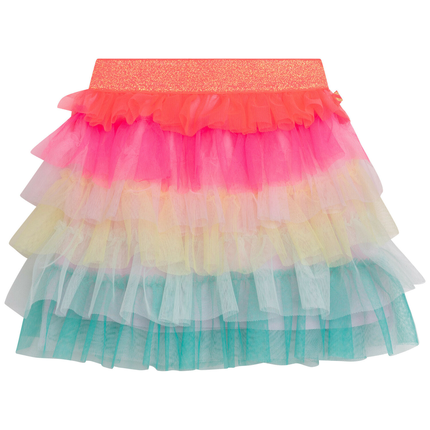 Girls Rainbow Tulle Skirt, 1, hi-res