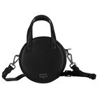 Girls Black Logo Handbag, 1, hi-res
