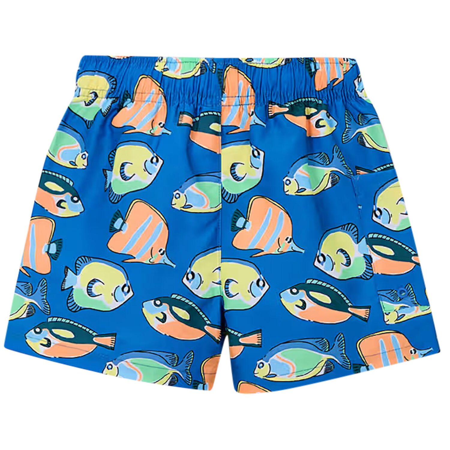 Boys Blue Swim Shorts, 2, hi-res
